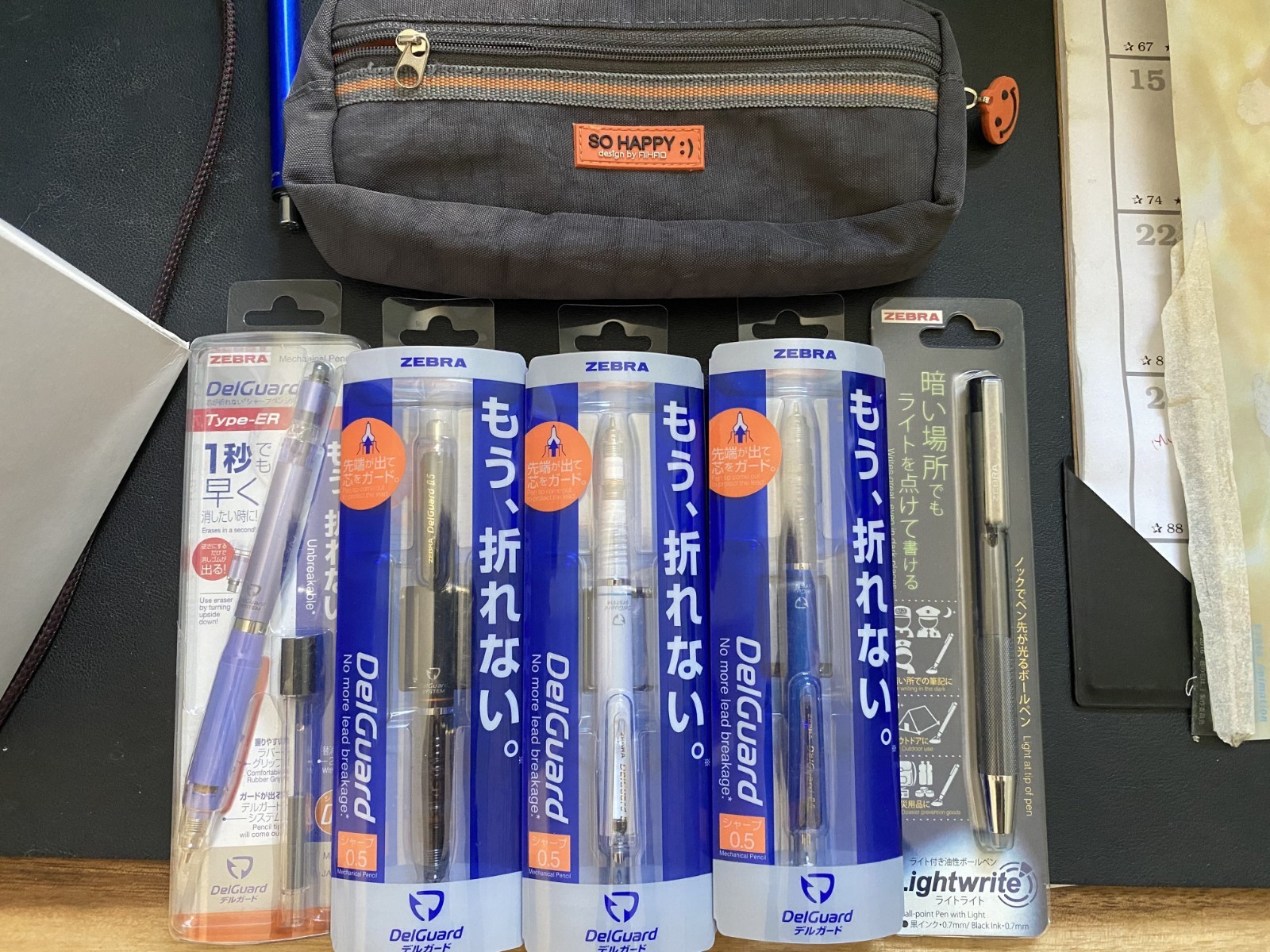 Collectives of JAPAN IMPORTED Zebra pens (Mechanical, light, color, black pens)
