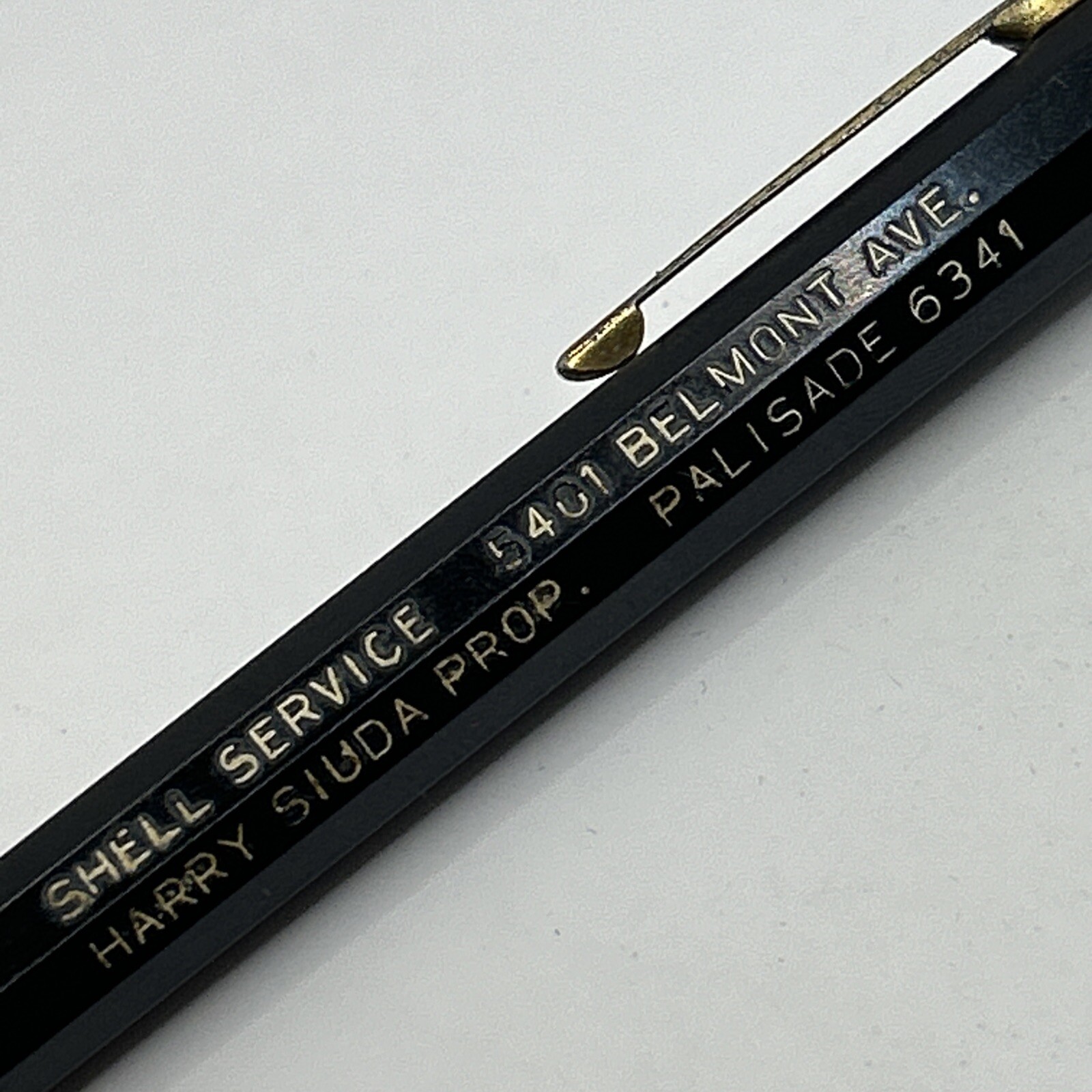 VTG Autopoint Mechanical Pencil SHELL SERVICE 5401 Belmont Ave. Harry Siuda