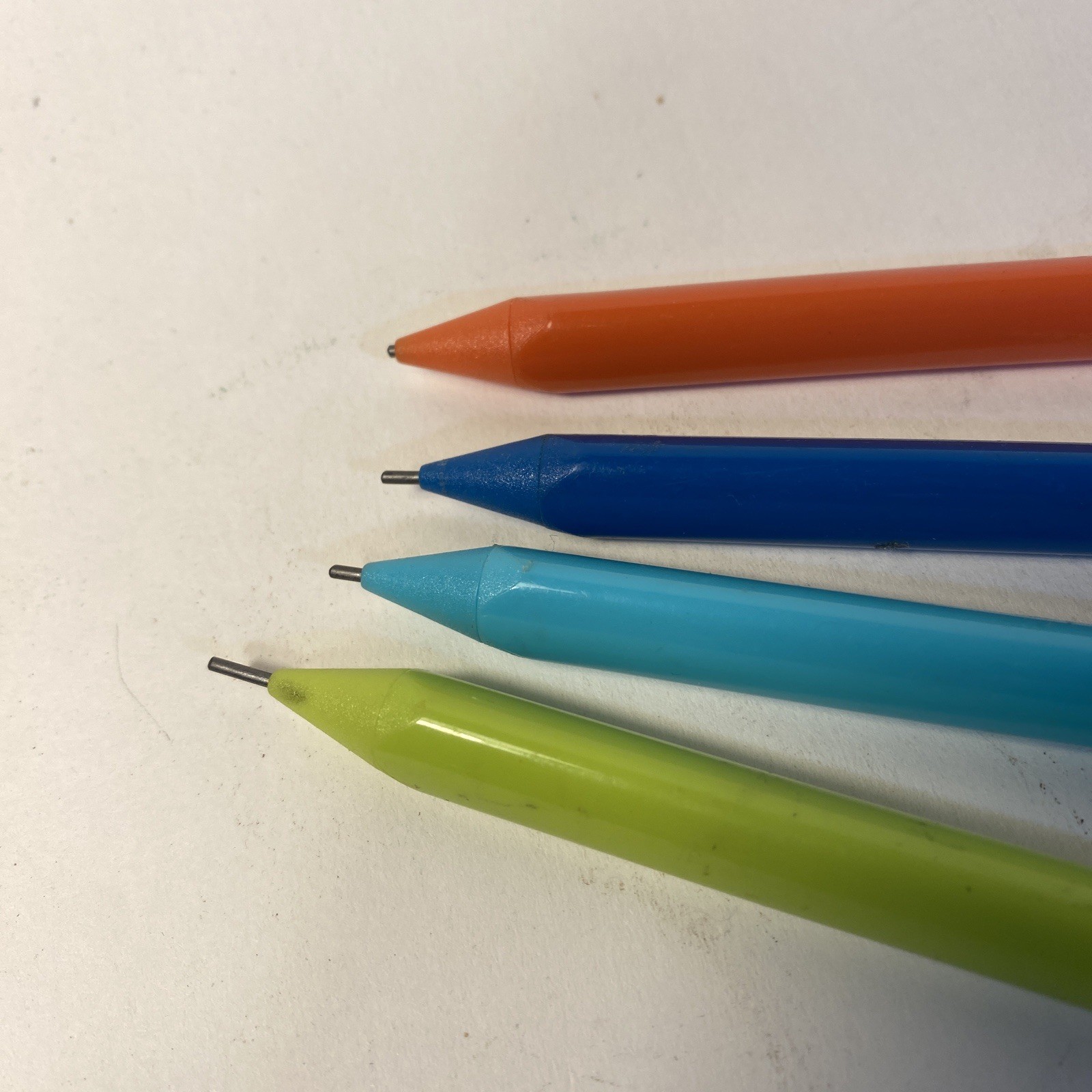Set of 4 Vintage Paper Mate Mates 1.3mm #2 Triangular Mechanical Pencils