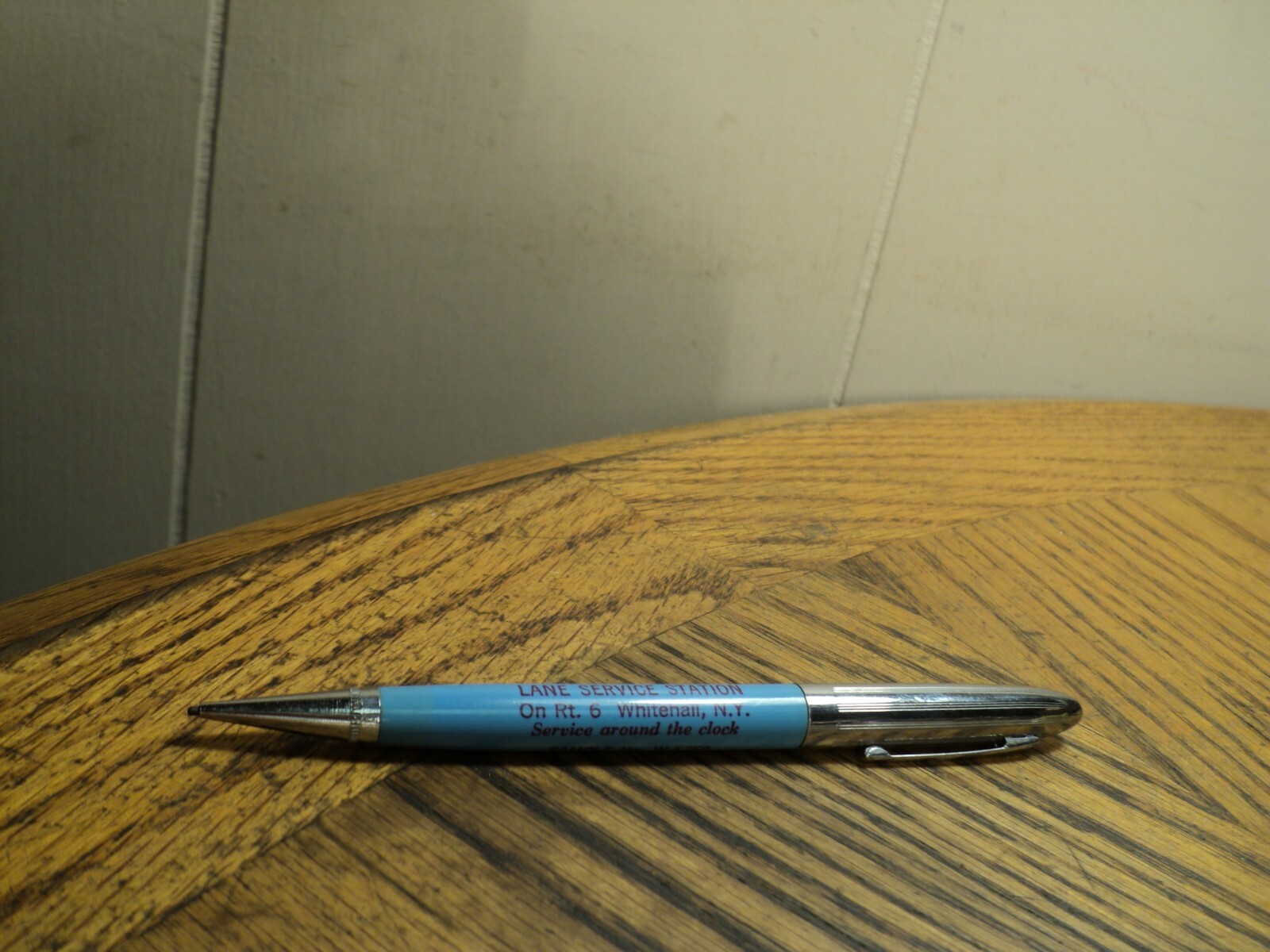 Vintage Vernon Mechanical Pencil Mobile Lane Service Station Whitehall NY