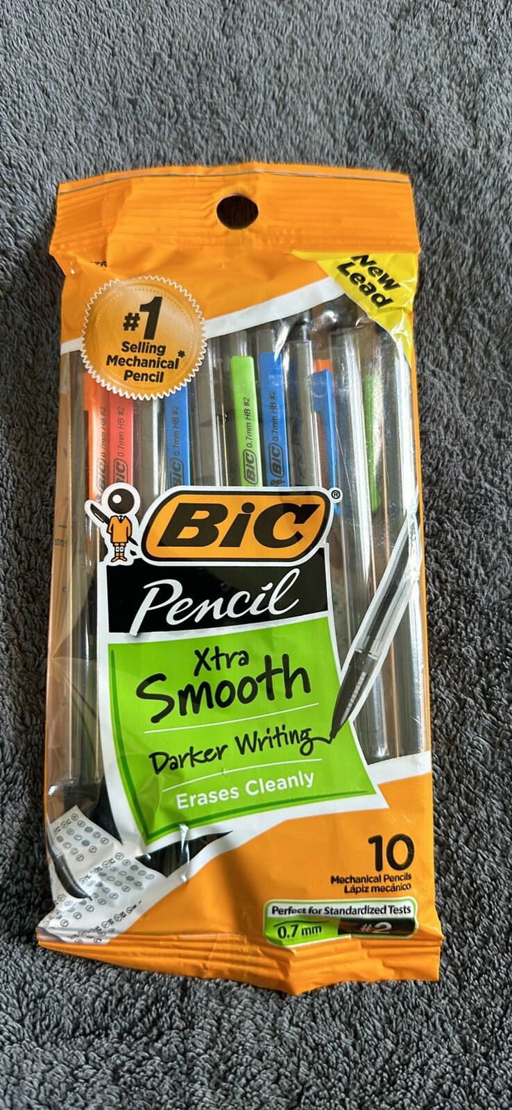 BIC Xtra-Smooth Mechanical Pencils with Erasers, Medium Point (0.7Mm), 10-Count