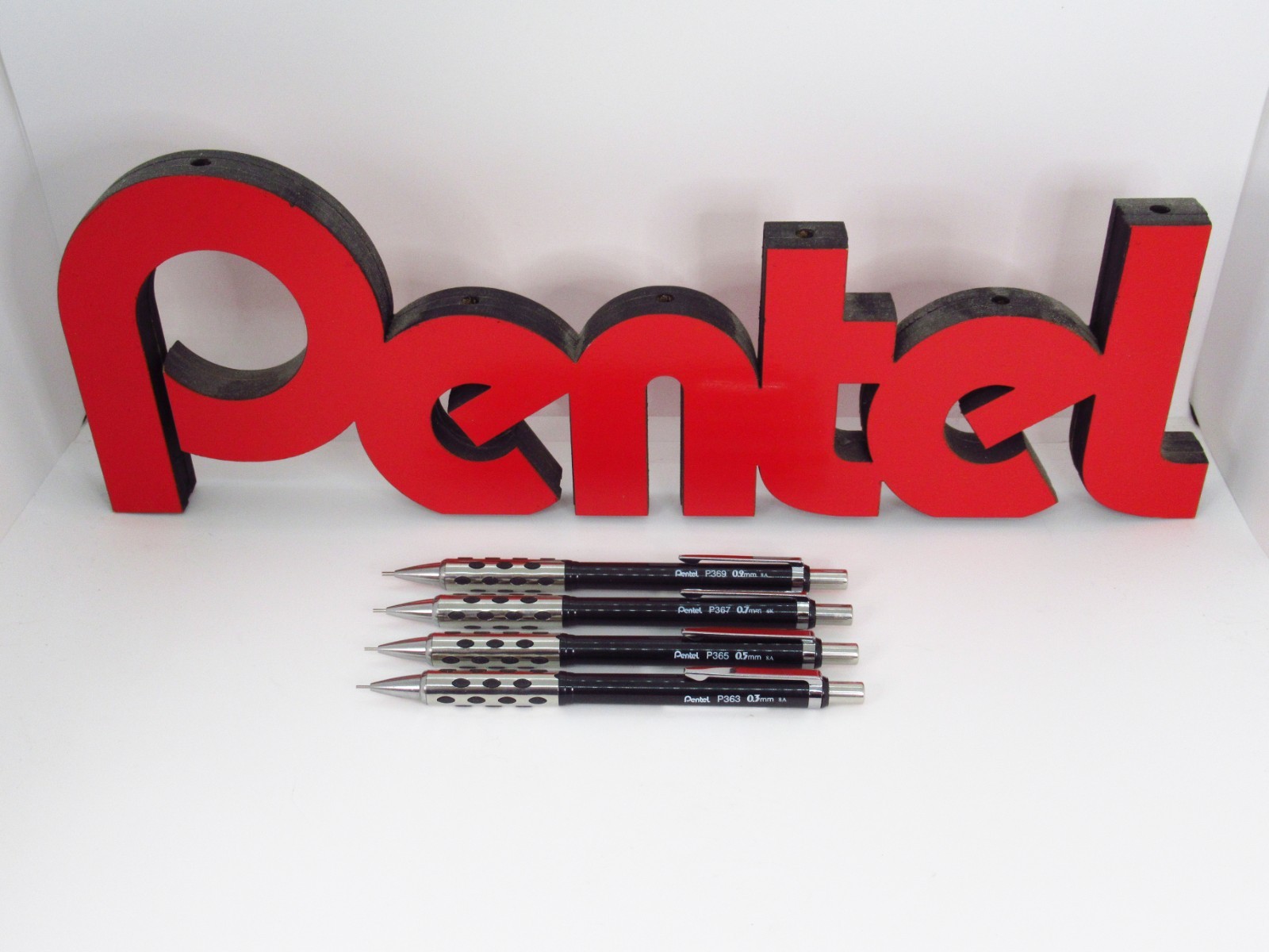 Pentel P360 Stein 360 – Black, Set of 4 (Brazil)