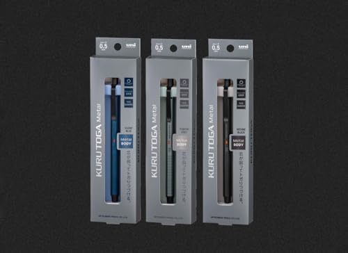 Uni Kuru Toga Metal Mechanical Pencil Nocturne Black 0.5mm NEW Free Shipping