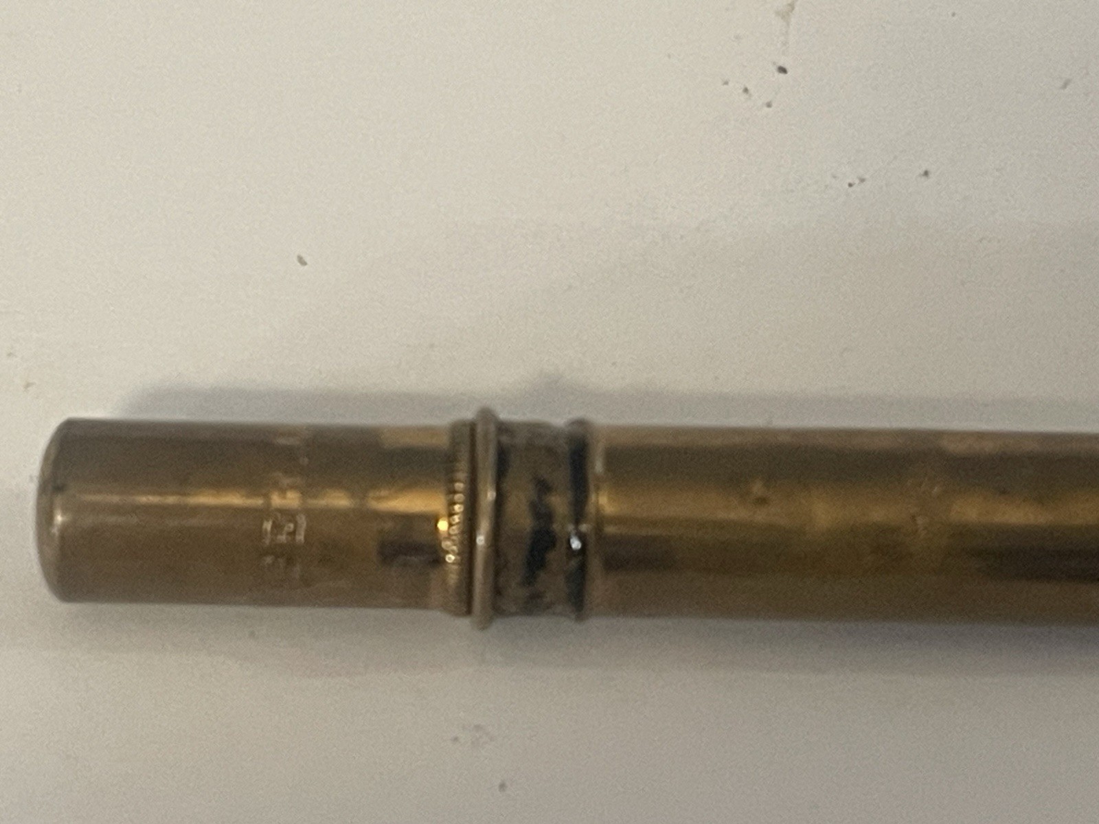 Vintage E. EBERHARD FABER Mechanical Pencil Lead Made USA Yellow Gold Tone🌺