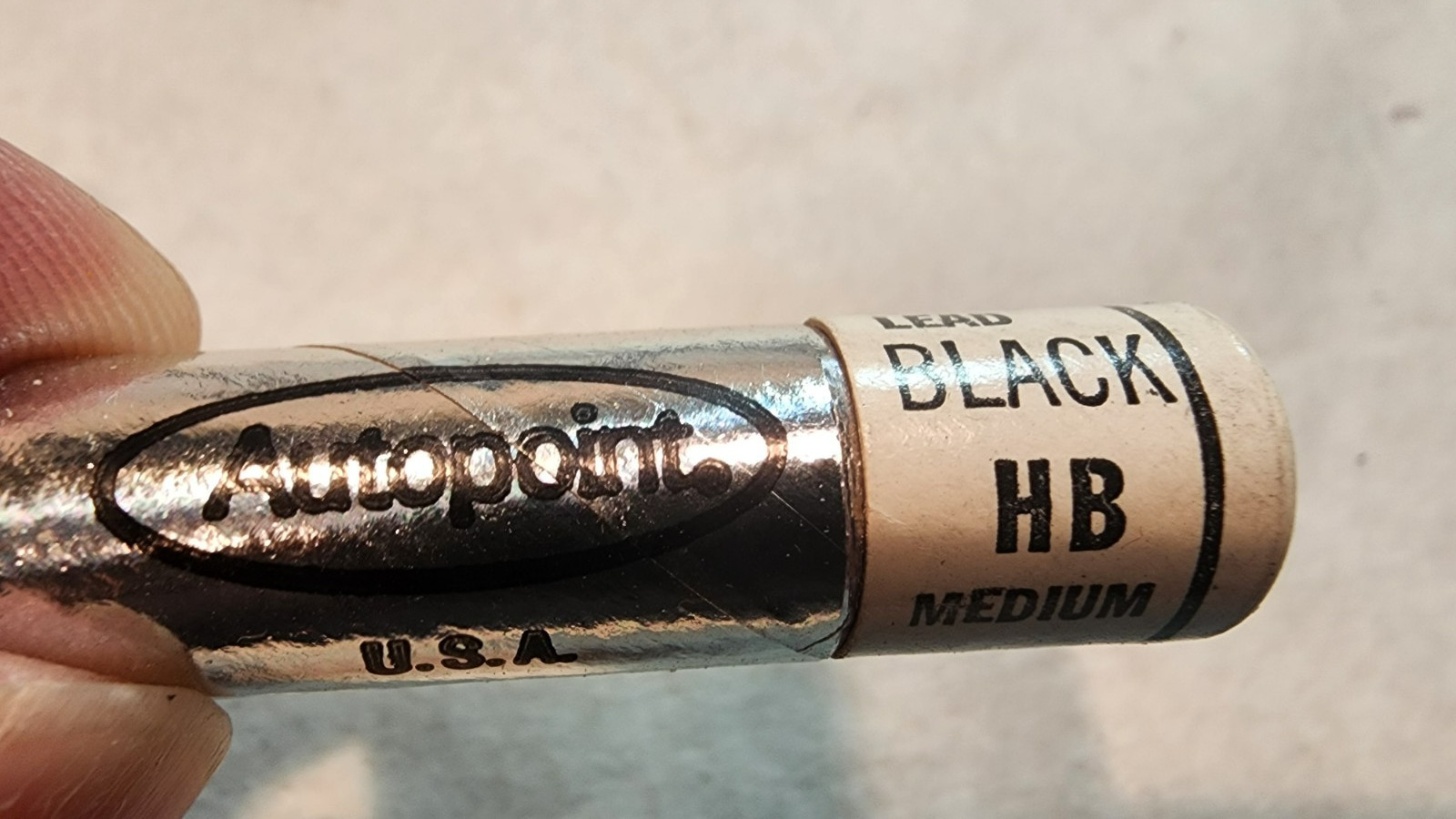 Vintage Autopoint Black Med Hard Leads Box of 10 Tubes .5 mm Paper Mate, 603-14