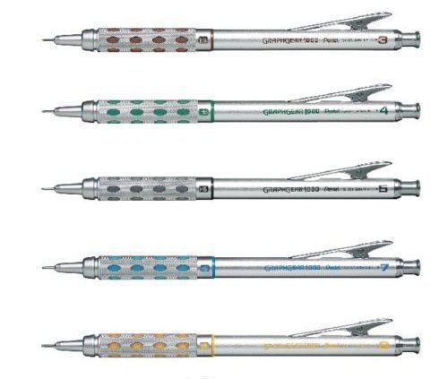 Lapiz De Dibujo Automatico Graphgear 1000, 0,3 Mm, 0,4 Mm, 0,5 Mm, 0,7 Mm,
