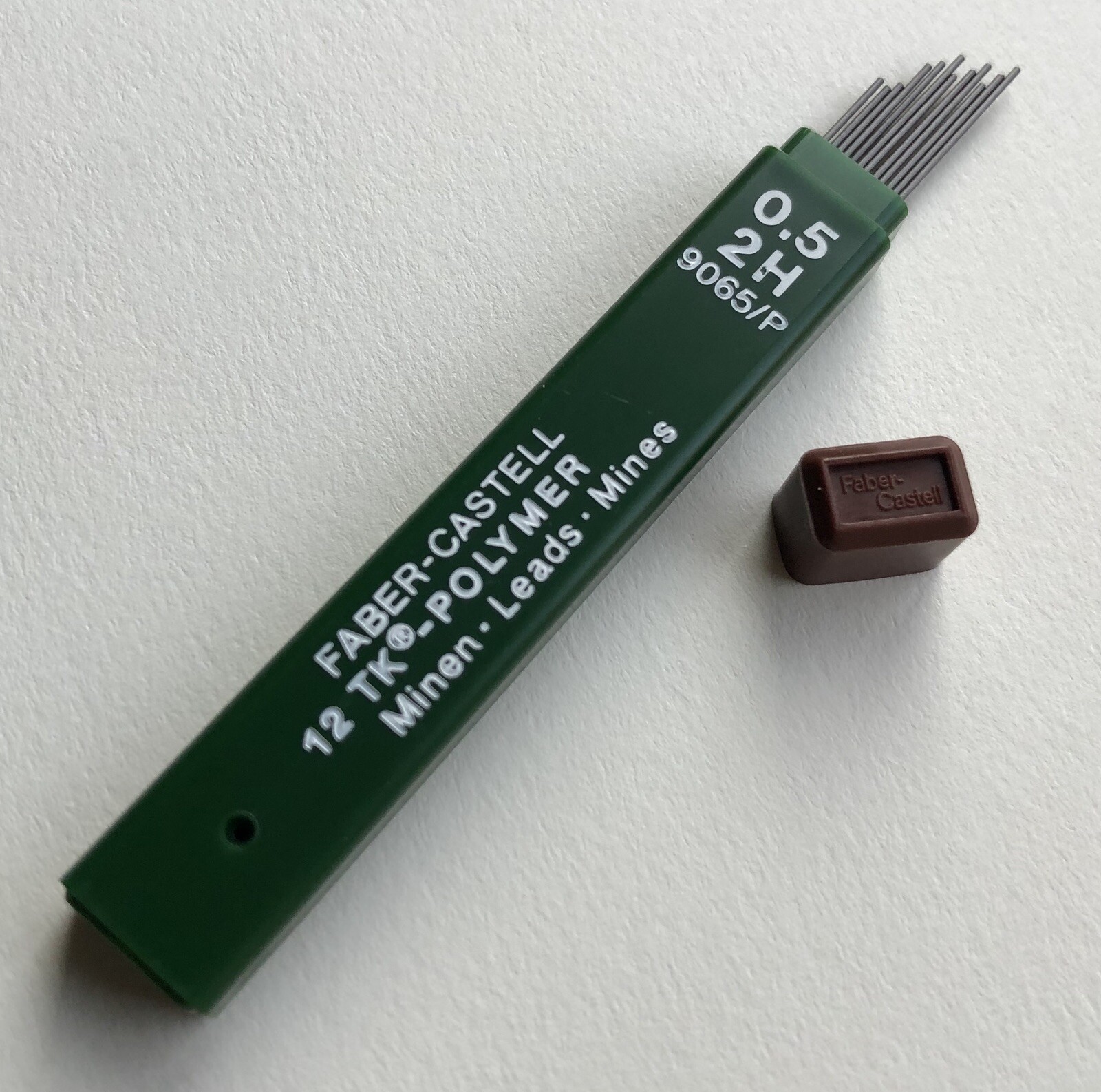 Vintage Faber-Castell TK-POLYMER .5mm Mechanical Pencil Lead 2H 9065/P 12 Sticks