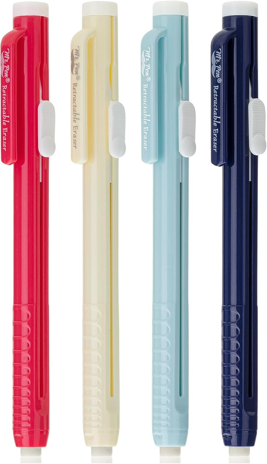 Lightweight Latex-Free Eraser Pens – Precision 4 Pack for Sketching & Drafting