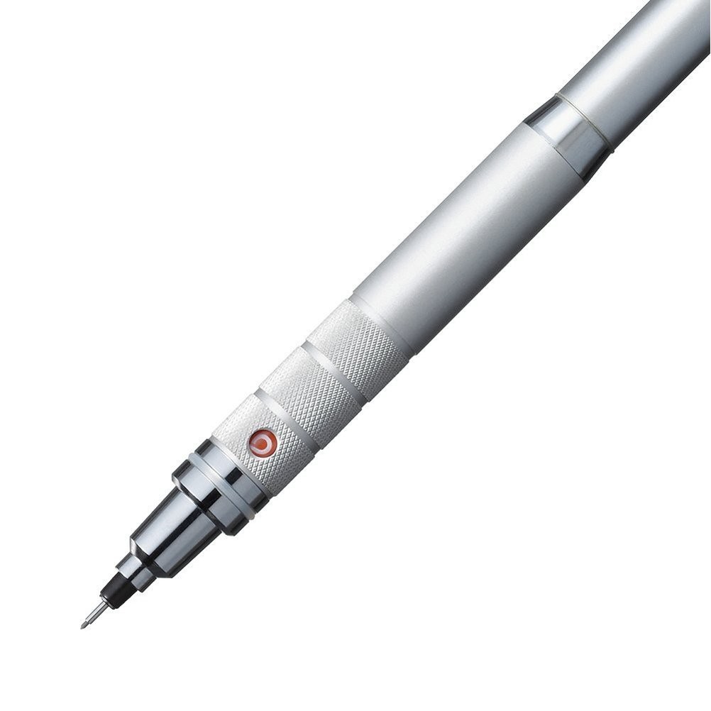 Uni Kuru Toga Roulette Model Auto Lead Rotation 0.5mm Mechanical Pencil, Silv…