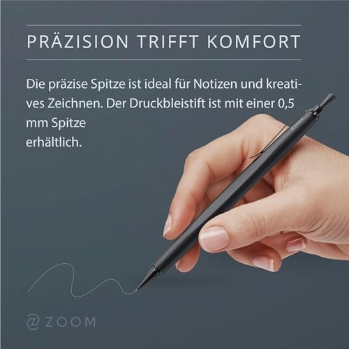 ZOOM L2 Mechanical Pencil 0.5mm [Matte Full Black] SH-ZL2C18