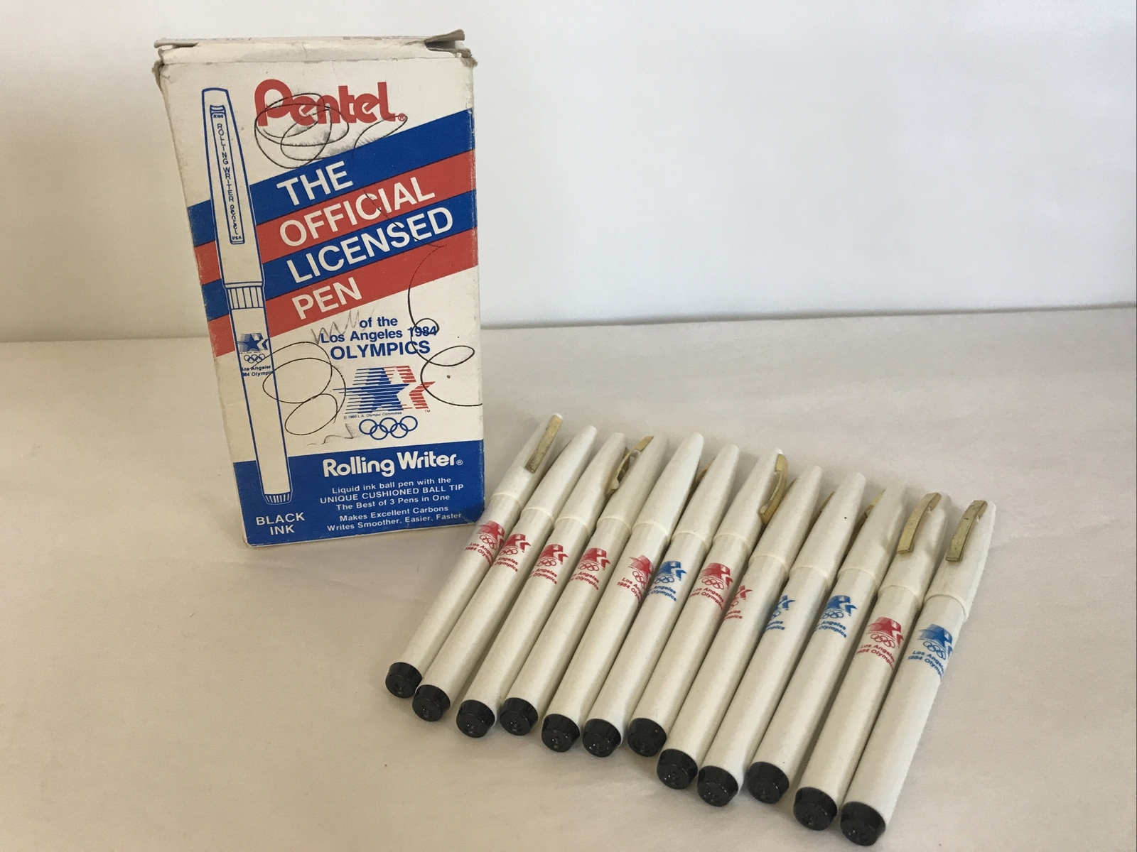 Vintage Full Box Pentel Olympics 1984 Pens