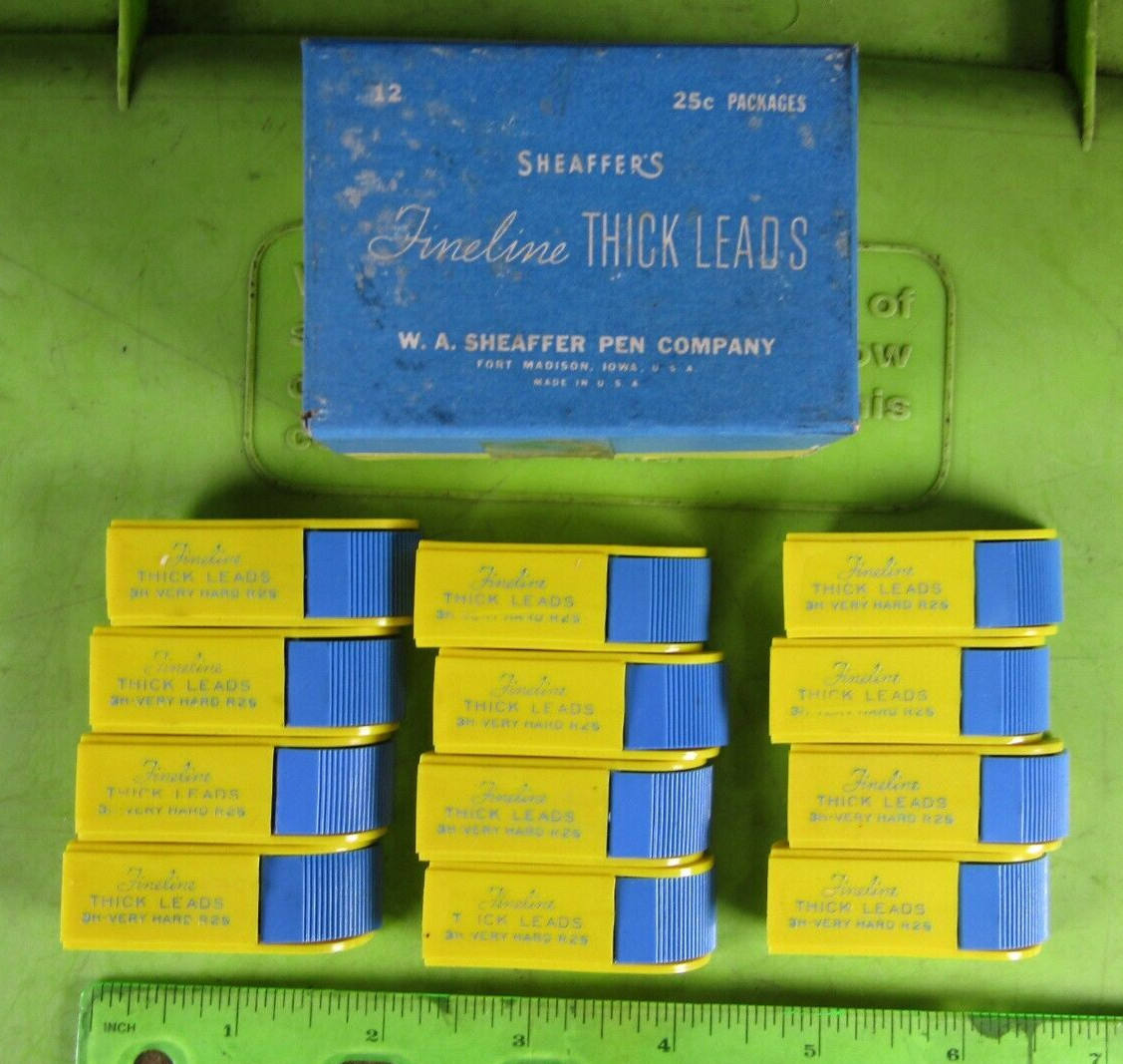 Fineline 3H Very Hard Thick R25 Mechanical Pencil Leads 12 Boxes of 25 ~ 300