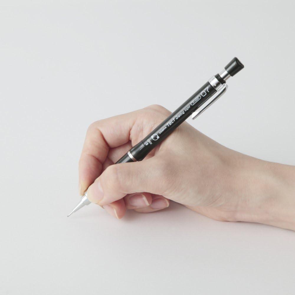 Zebra Mechanical Pencil, Tect 2way Light, 0.7mm, Pure Black (MAB42-PBK) JPN