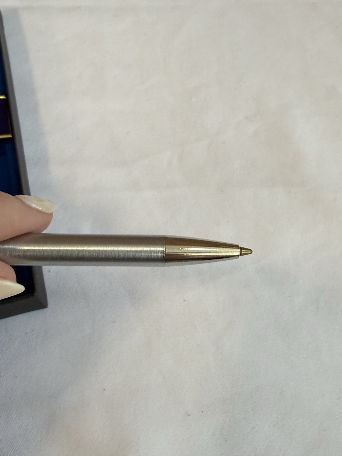 Sheaffer Vintage White Dot Silver Ballpoint Pen & Mechanical Pencil Set