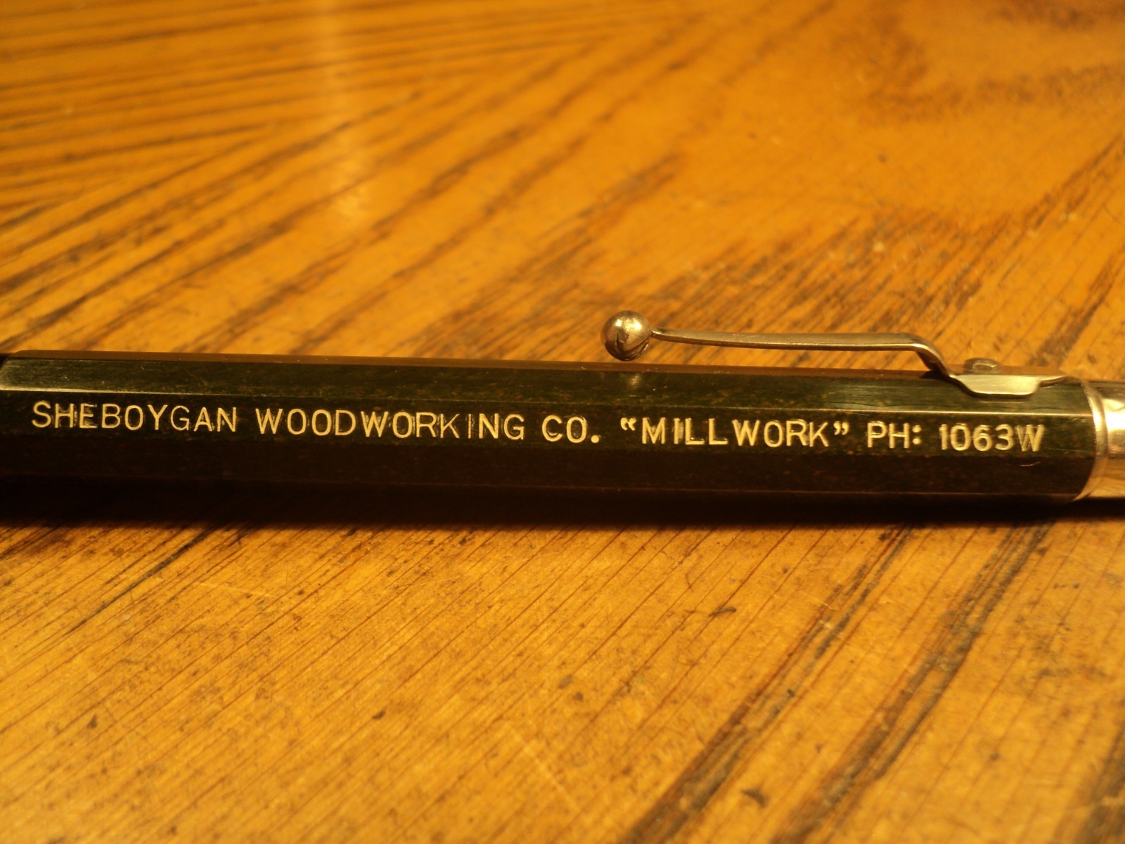 Vintage Autopoint Mechanical Pencil Sheboygan Woodworking Co 5-5/8″ Long USA