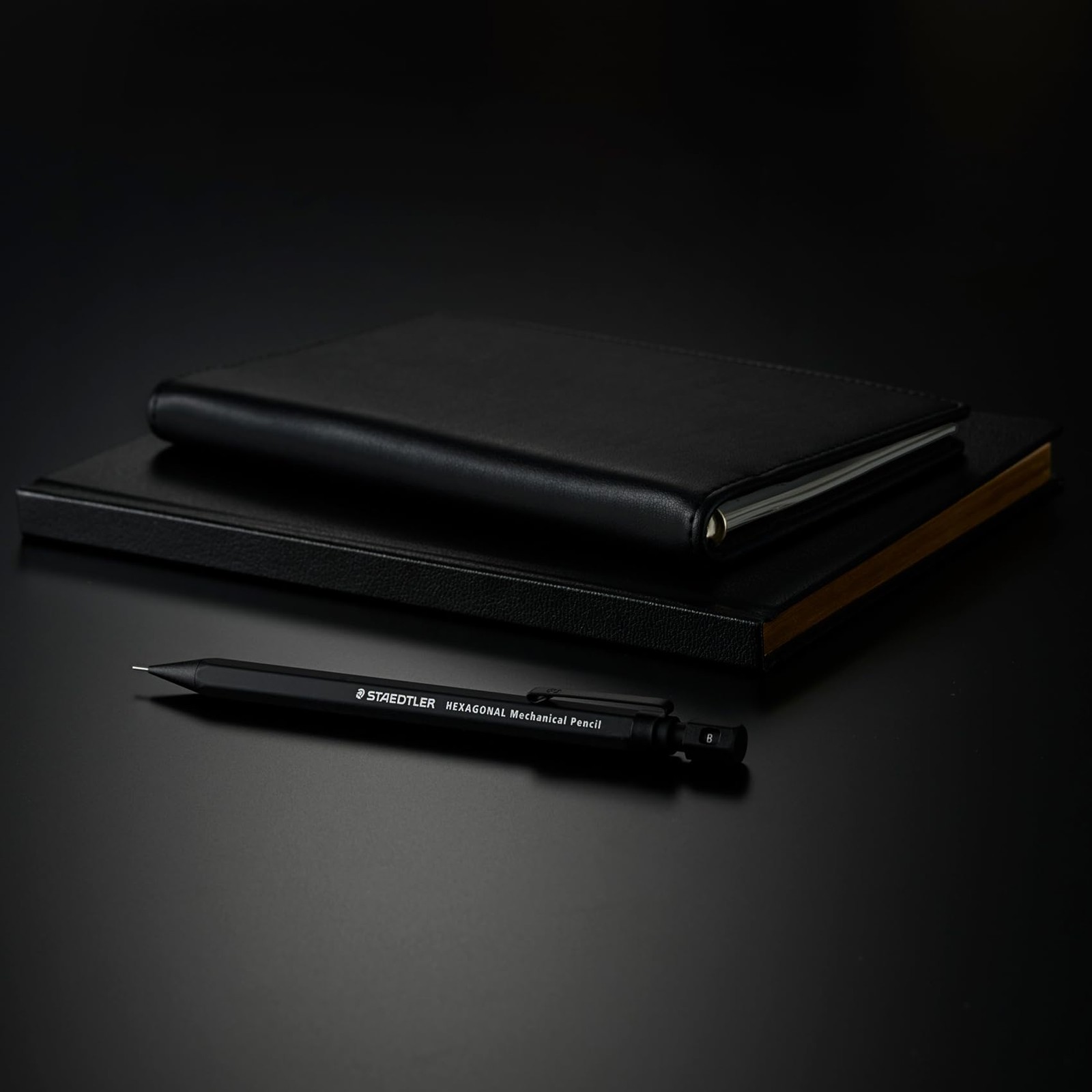 925 7705B Hexagonal Mechanical Pencil 0.5mm 0.02 Inch Clean Black Drafting