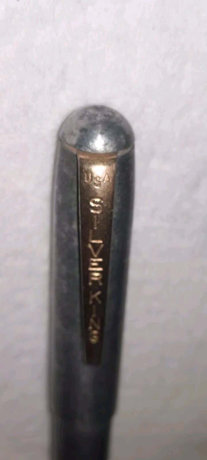 “SILVER KING” Aluminum Bodied/Polished Brass Trim Working Mechanical Pencil