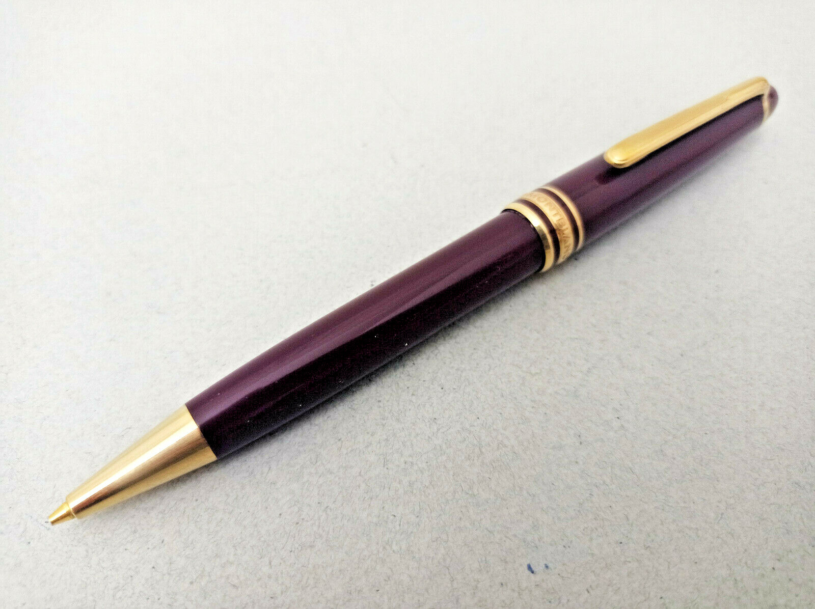 MONTBLANC MEISTERSTUCK 163 BURGUNDY MECHANICAL PENCIL VINTAGE EXCELLENT WORKING