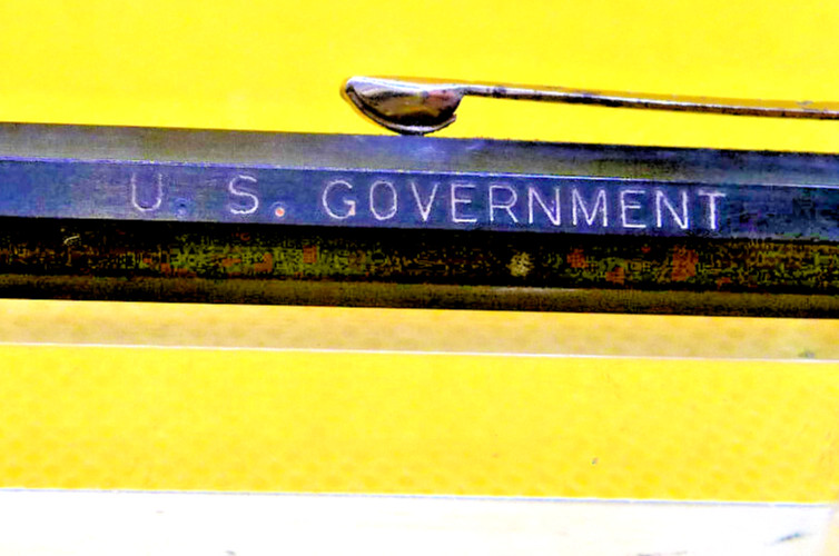 Autopoint Vintage Double Ender 0.9 mm Pencil-black and red- U.S. Government