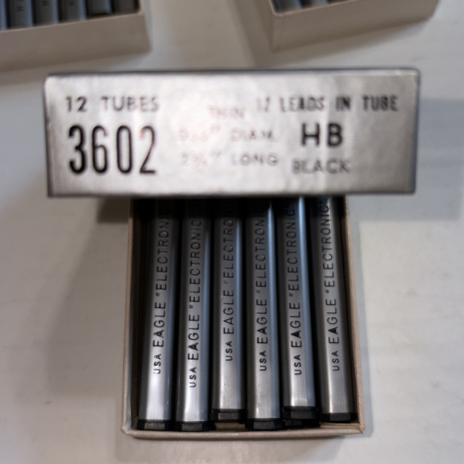 Lot Of 60 Tubes Eagle Electronic 3602 Refill Leads H HB 2H F .036”x 2 3/4”