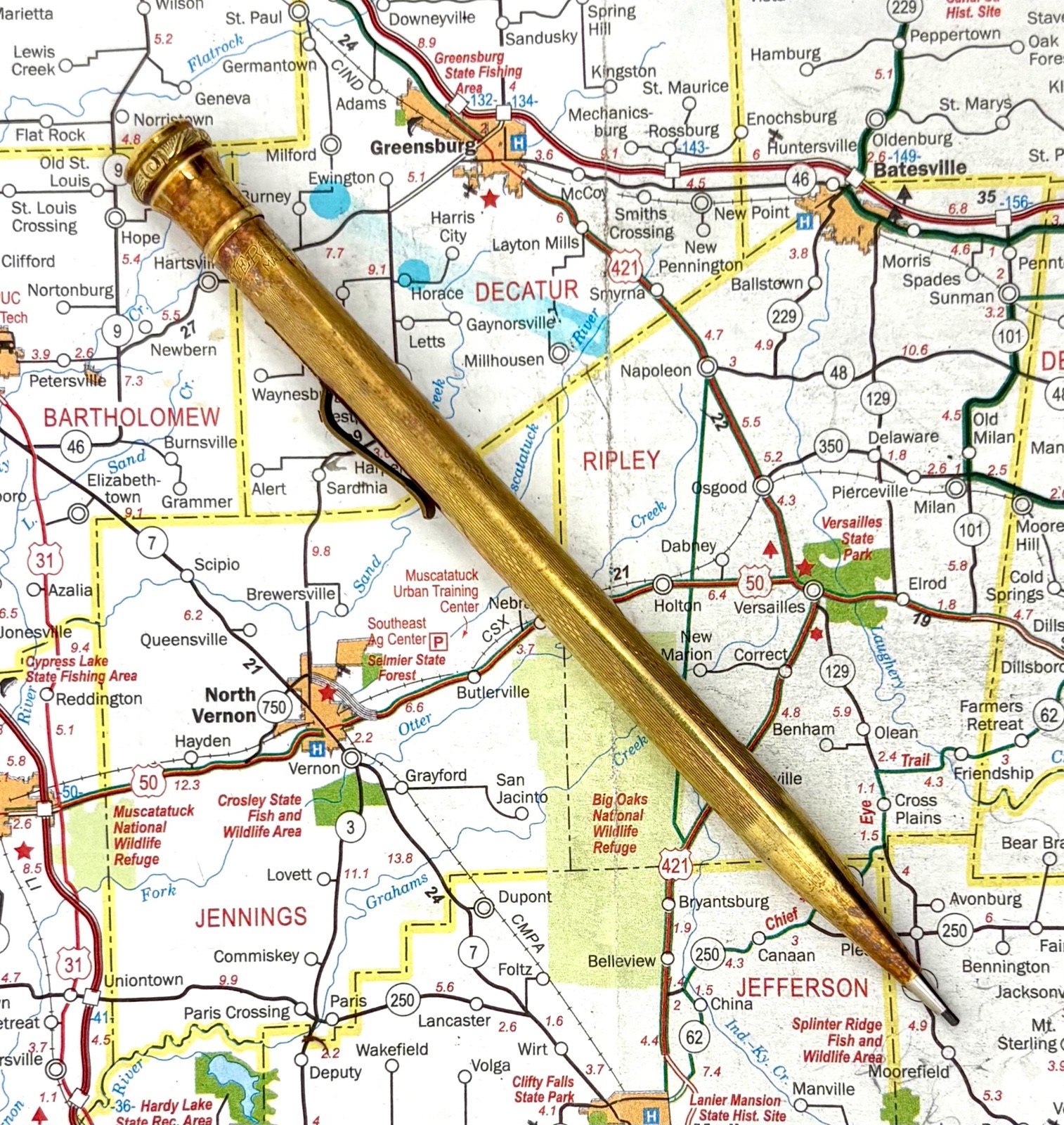 Vintage Metal Wahl Eversharp Gold-Filled Dart Patterned – Mechanical Pencil