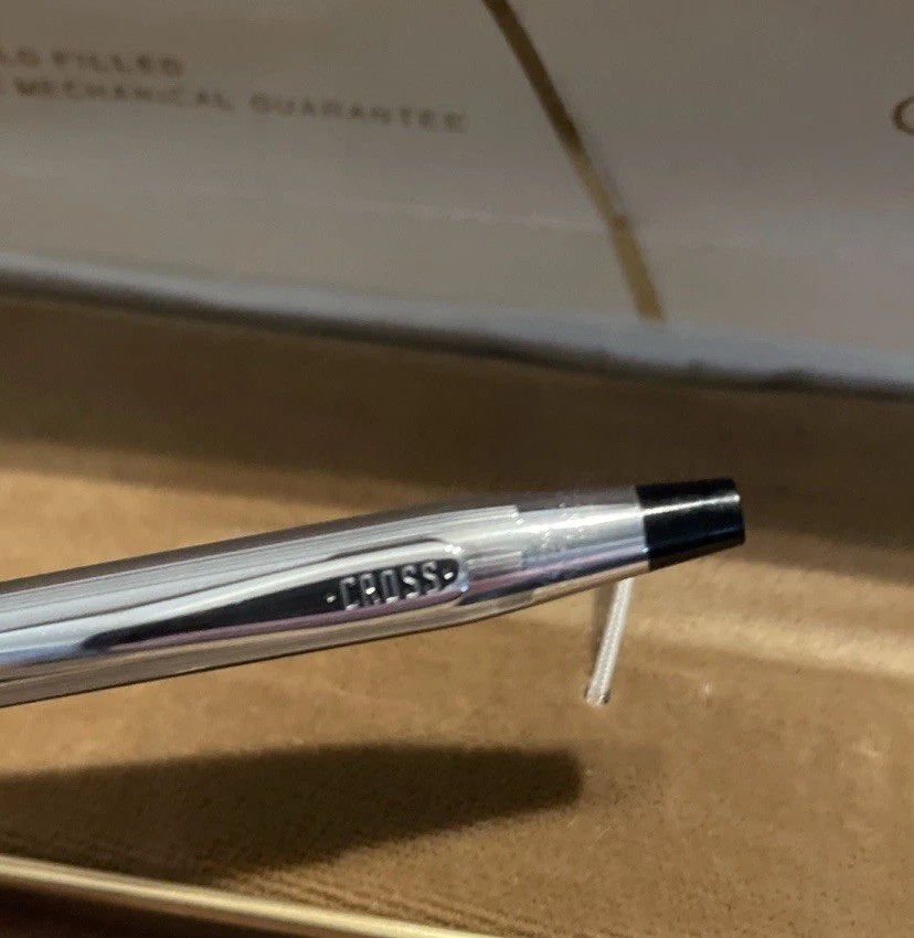 Vintage 1970’s CROSS Chrome 2-3/4 Thin Lead Mechanical Pencil, Works Hard Eraser