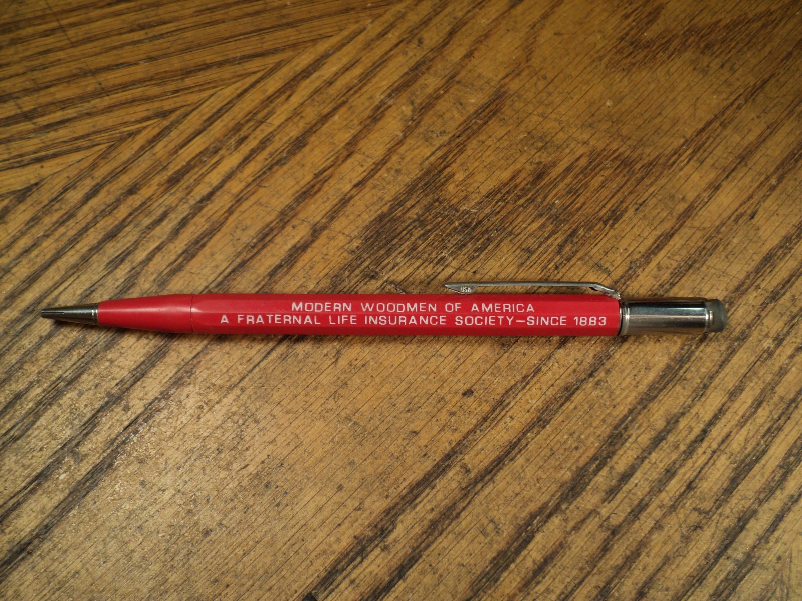 Vintage Autopoint Mechanical Pencil Advertising Modern Woodsmen of America