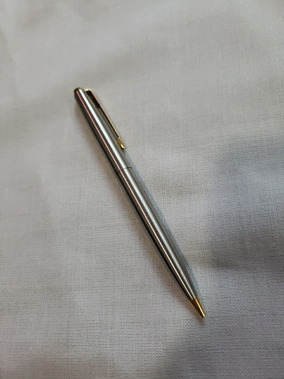 VTG Parker Mechanical Lead Pencil Stainless Steel & Gold Tone Trim Office USA