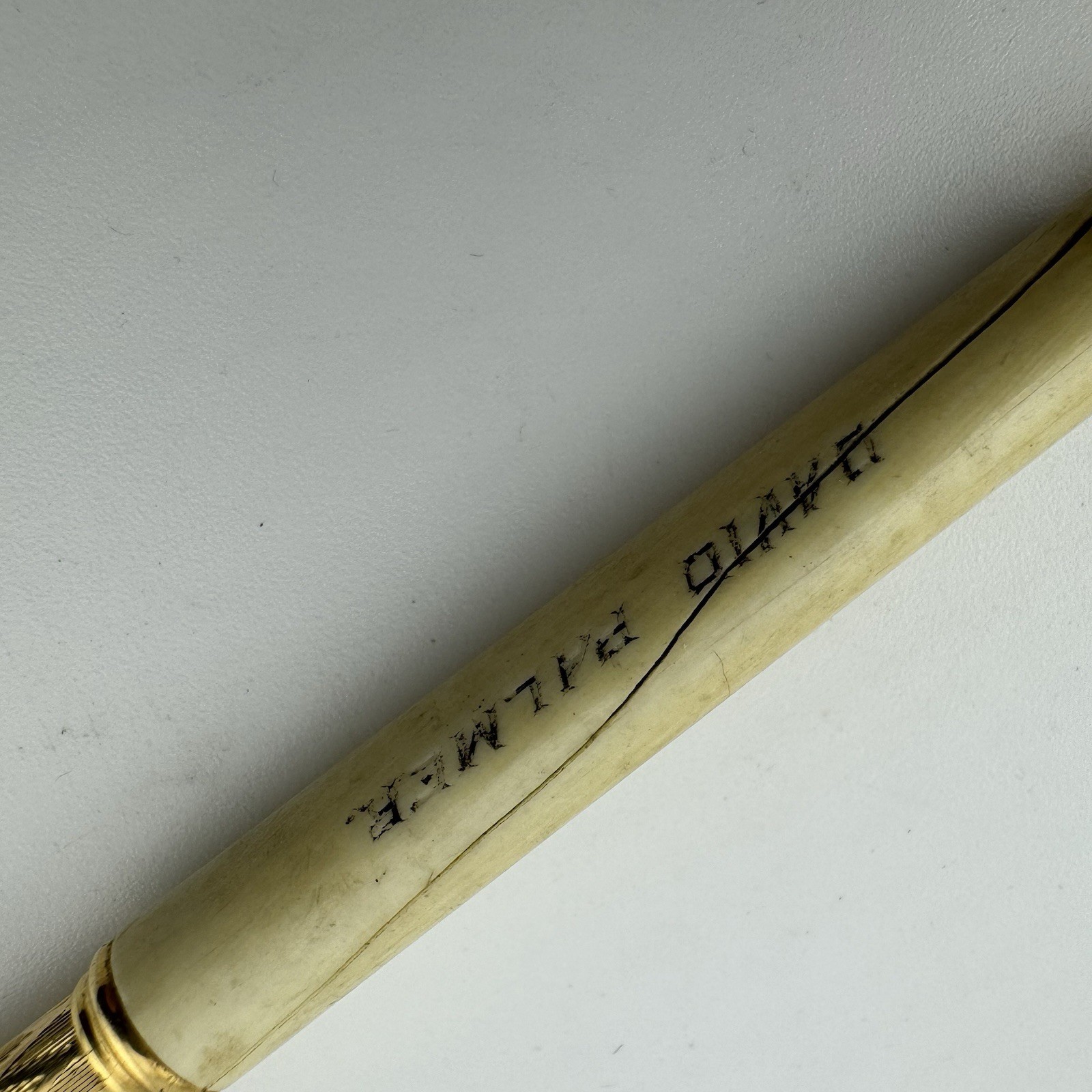 Antique Pearl & Gold Filled Retractable Mechanical Pencil Patd OCT 1771