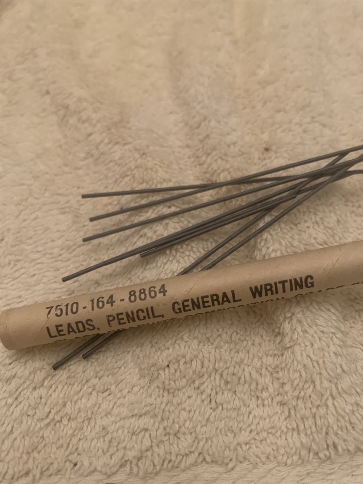 vintage black graphite pencil lead set of 7