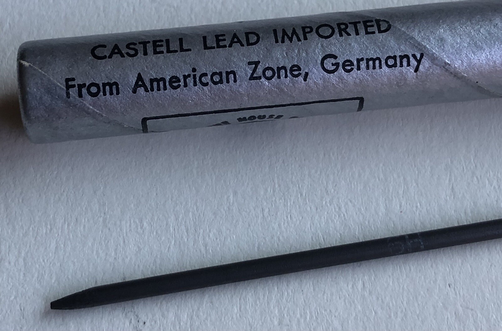 Vintage A. W. Faber Castell Drawing Lead 6H 2mm 6 Pack Tube Germany