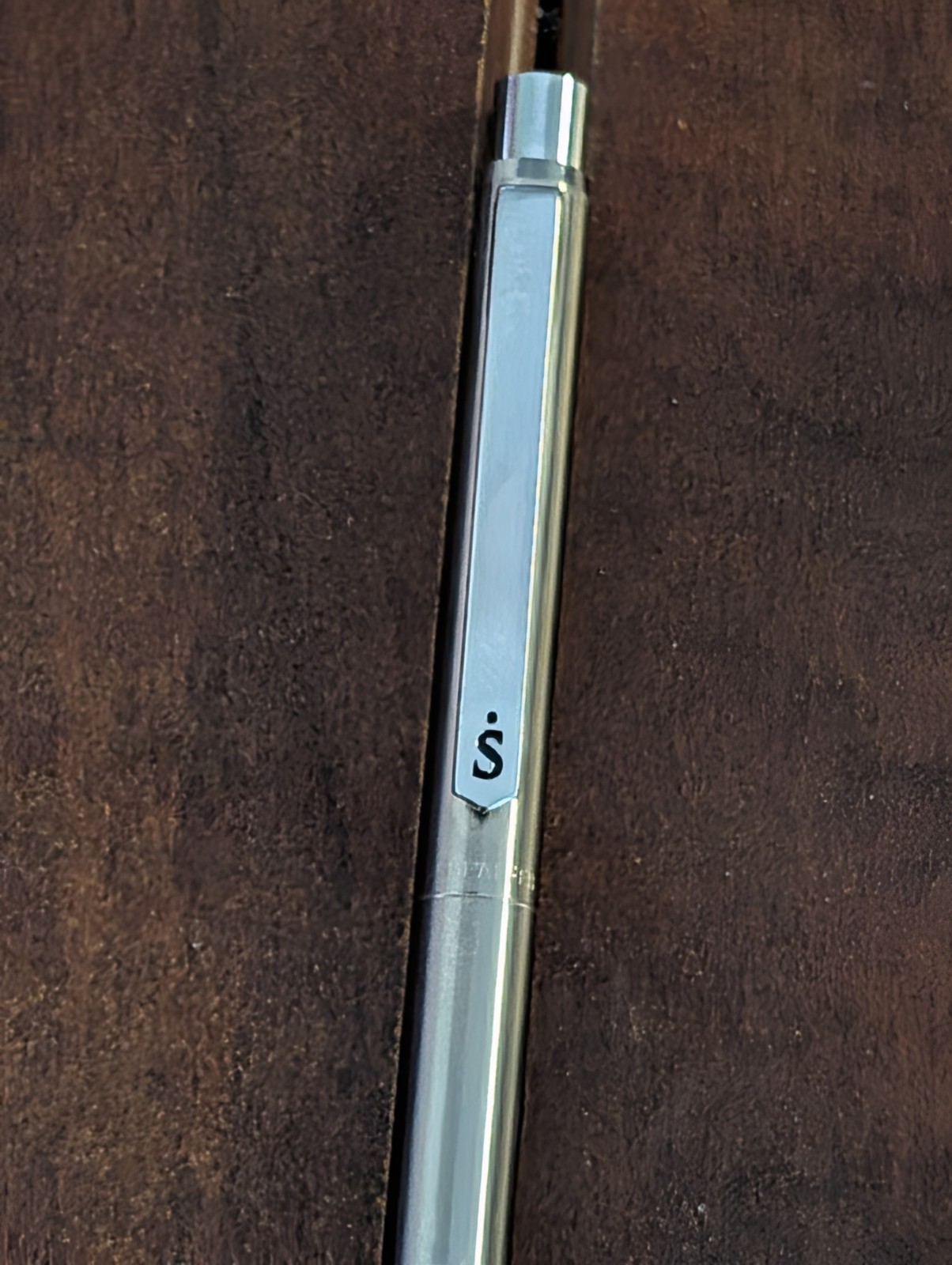 VTG 70s 80s Sheaffer Stainless Steel Mechanical Pencil Chrome S Made JAPAN 0.5