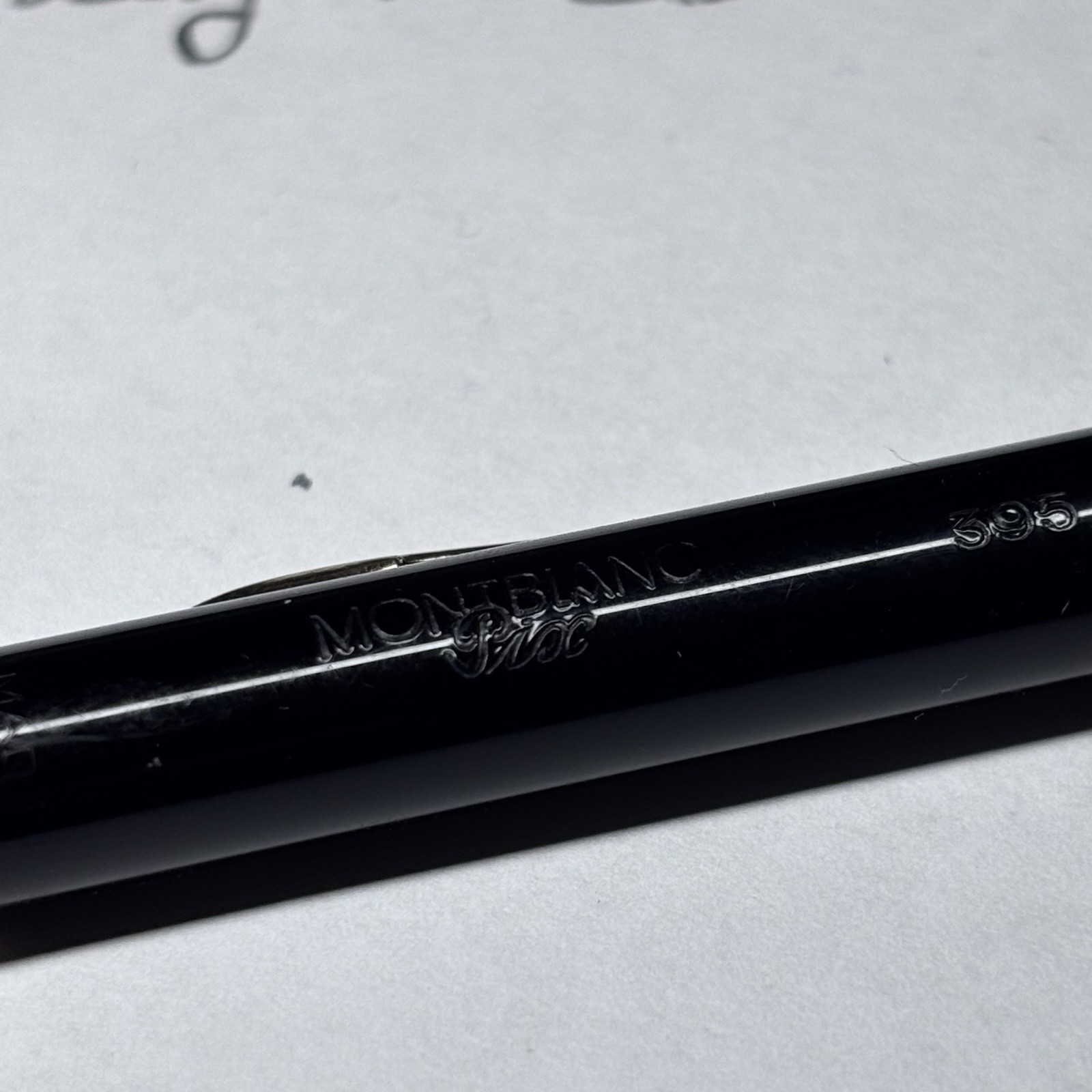 Vintage 50s Montblanc Pix Mechanical Pencil Black Resin With Gold Good Condition