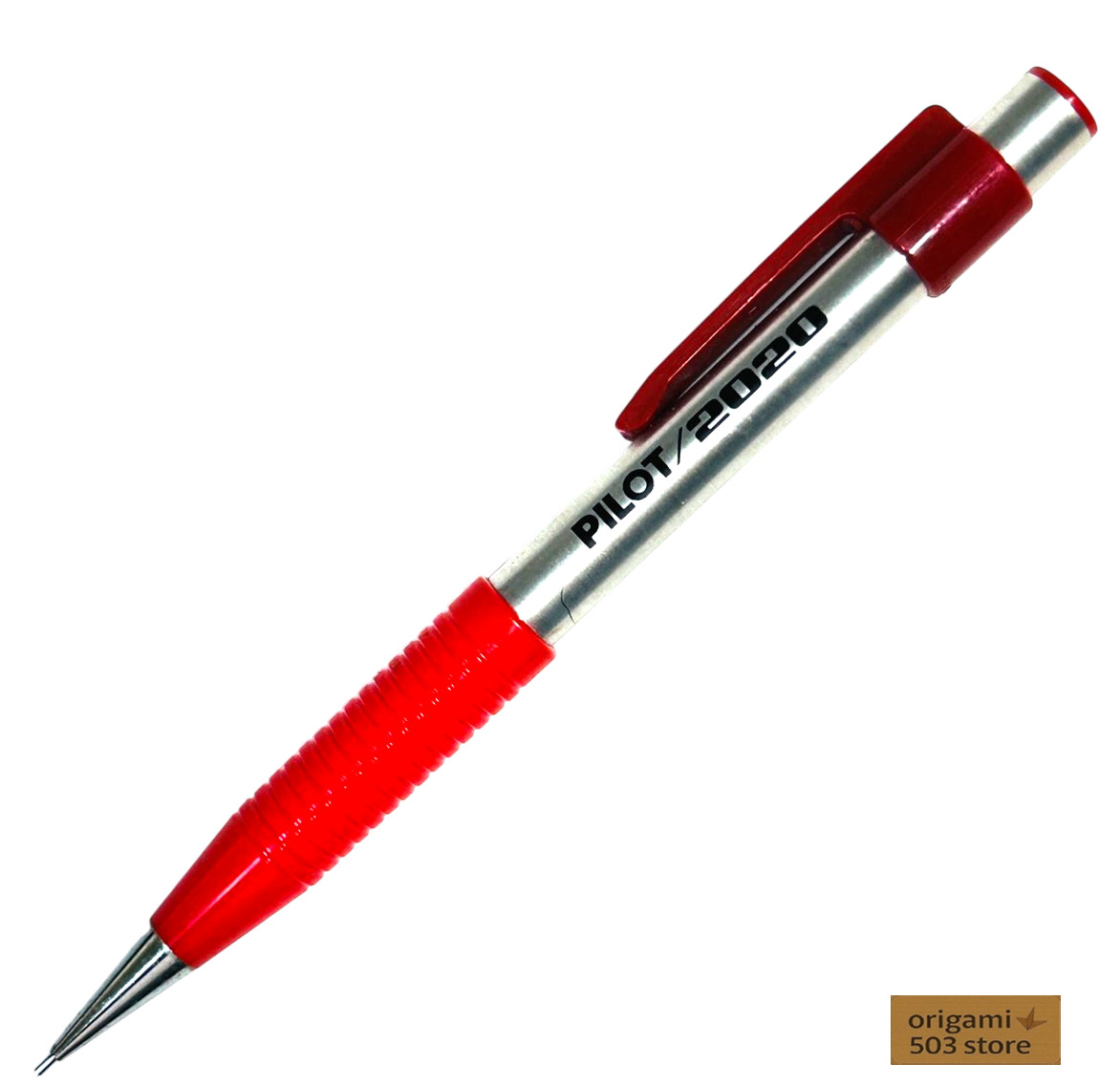 Pilot 2020 Young HF-100S 0.5mm Red Grip Shaker Mechanical Pencil Vintage Japan