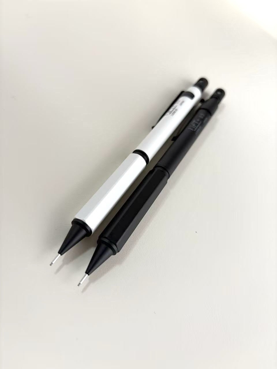 Kitera LIFT+ Mechanical Pencil 0.5mm Set Black & White Made in Japan Drafting