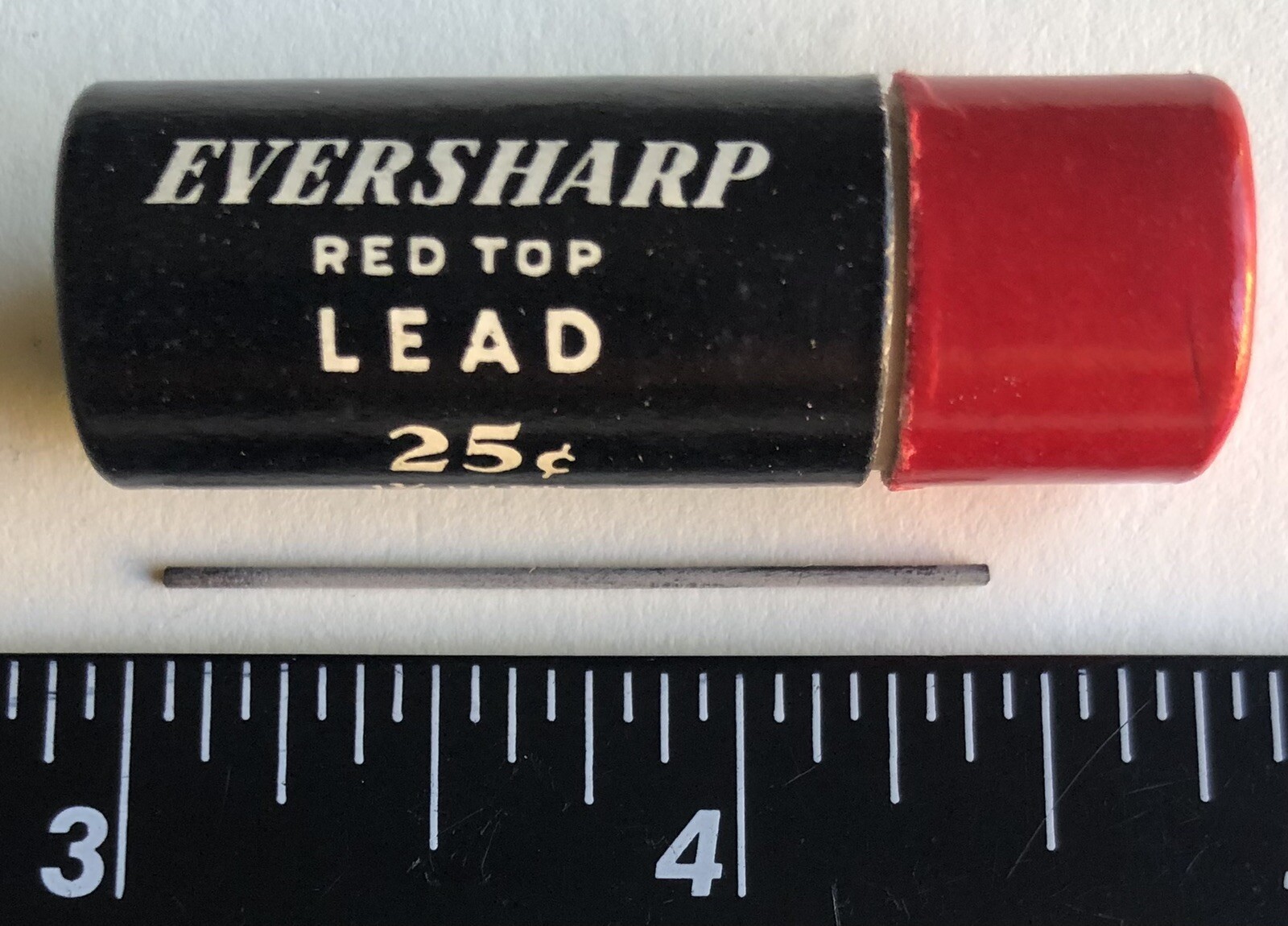 Vintage EVERSHARP Mechanical Pencil Lead Black HB Medium .9mm NOS 80pk Tube USA