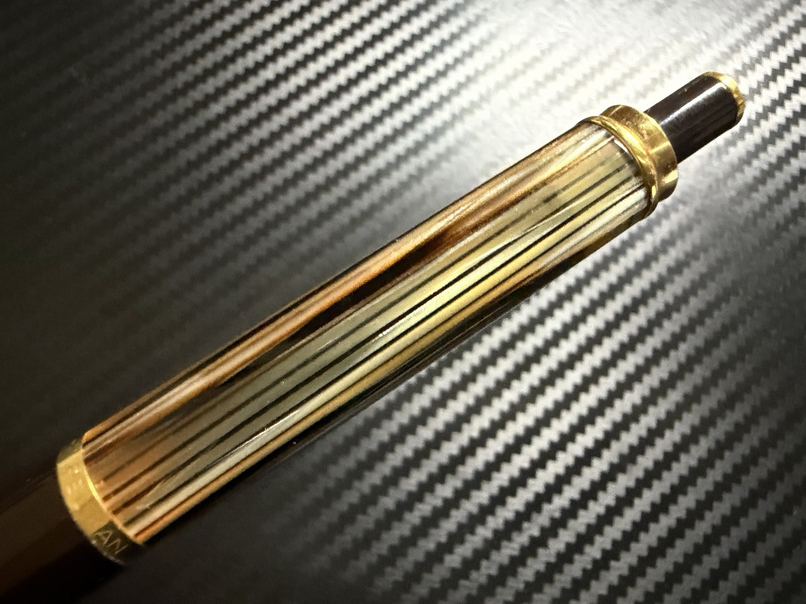 Pelikan W.-Germany D400 Brown Stripe 0.5mm Mechanical Pencil excellent