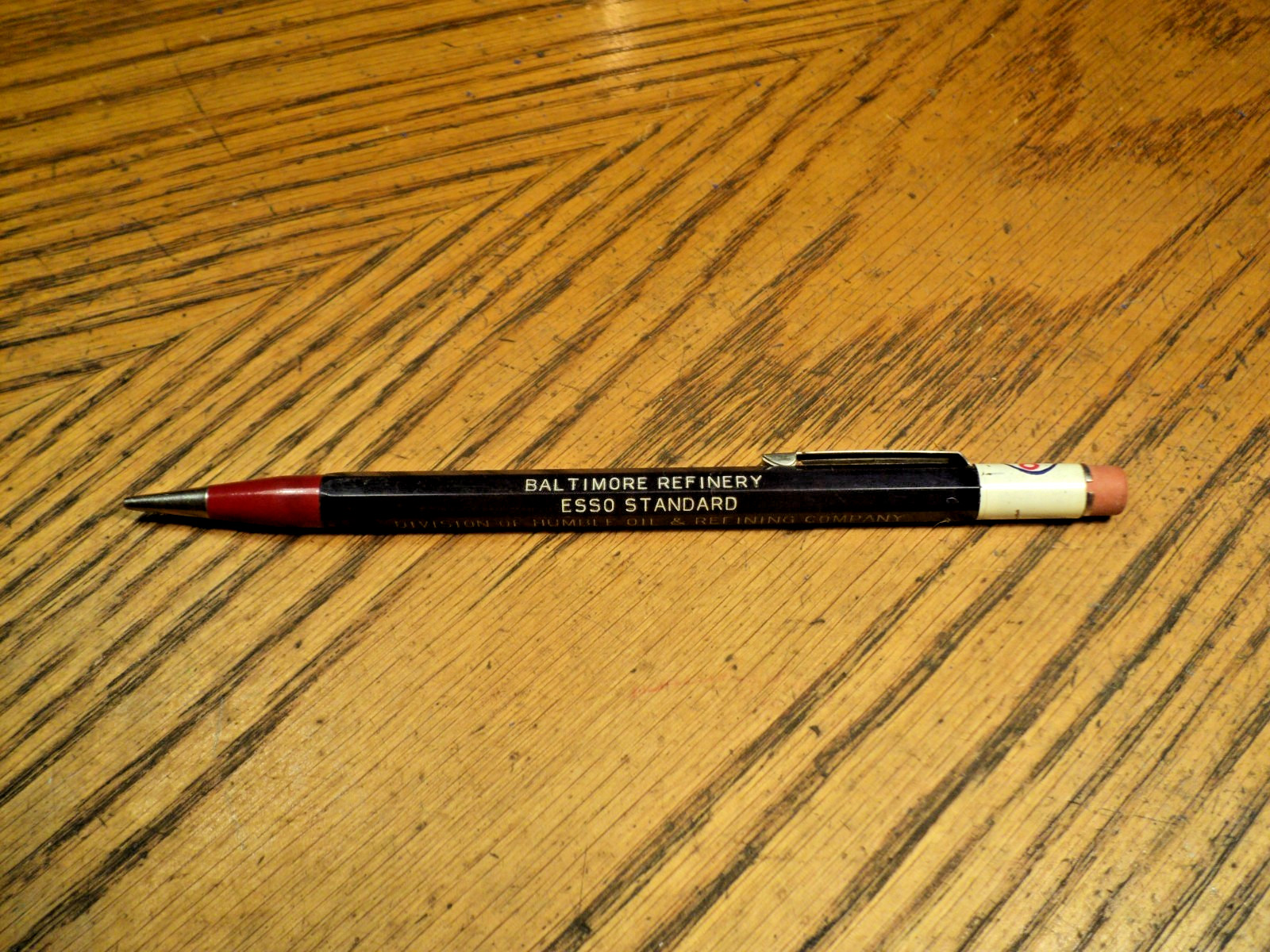 Vintage Autopoint Mechanical Pencil Baltimore Refinery Esso 5-1/2″ USA D
