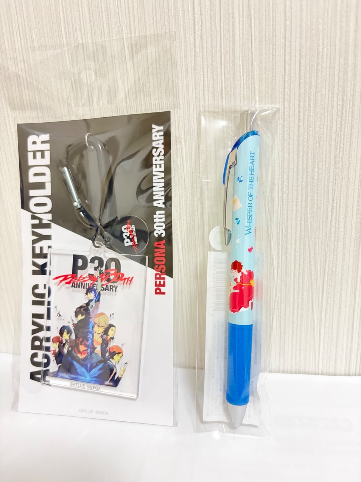 Studio Ghibli Whisper of the Heart Pen & Persona 30th Anniv Acrylic Keychain