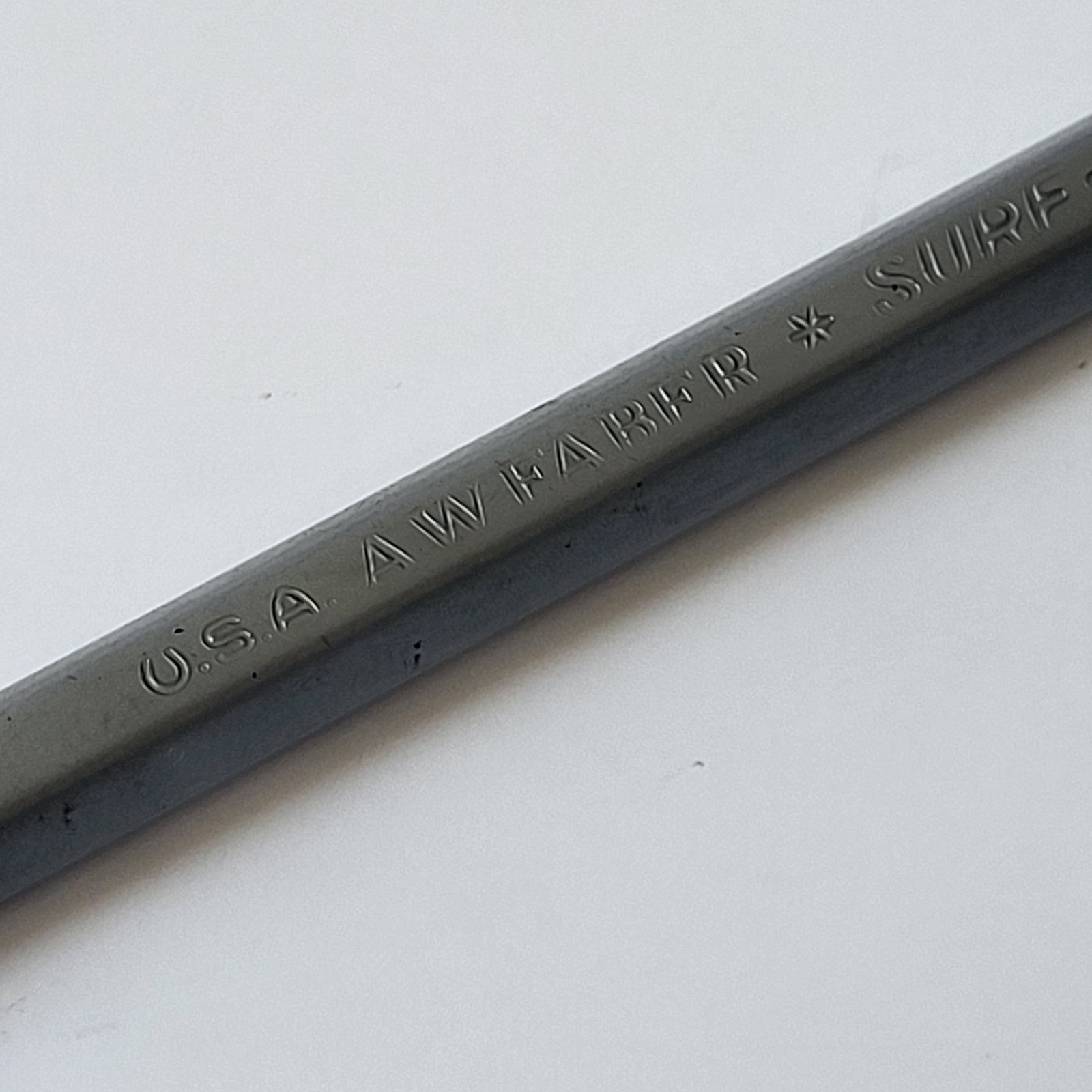 Vintage A.W. Faber Sure Grip 6803 Drafting Pencil Lead Clutch Silver Body US