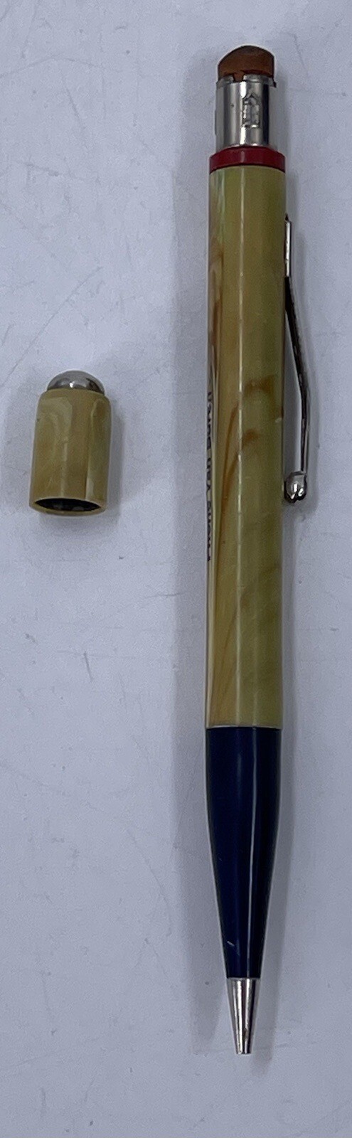 Redi Point Pencil Tan Mother of Pearl Marbled Look Advertisement Vintage