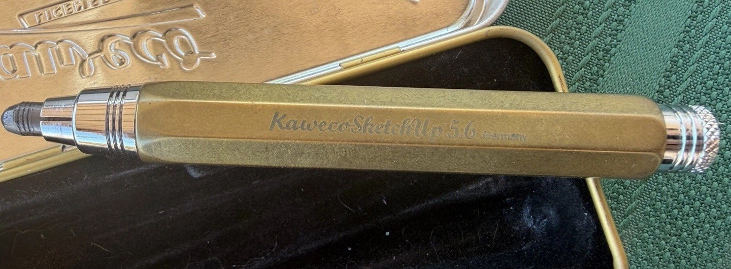 Kaweco 5.6mm Clutch Pencil Lead Holder Germany w/ Leads & Tin Case