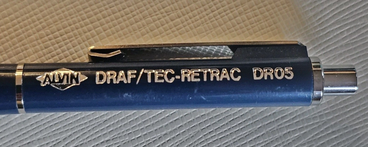 Vintage Pentel P207 Japan + Alvin Draft Tec DR05 Mechanical Pencil Lot w/refills