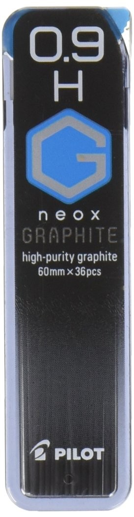 Pilot Neox Graphite 0.9mm H Lead for Mechanical Pencils, 36 Pieces