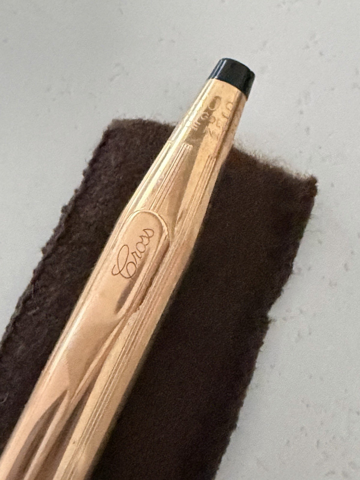 Vintage 14 Kt Gold Filled Cross Pencil w/ Case and Sleeve w/ LOGO