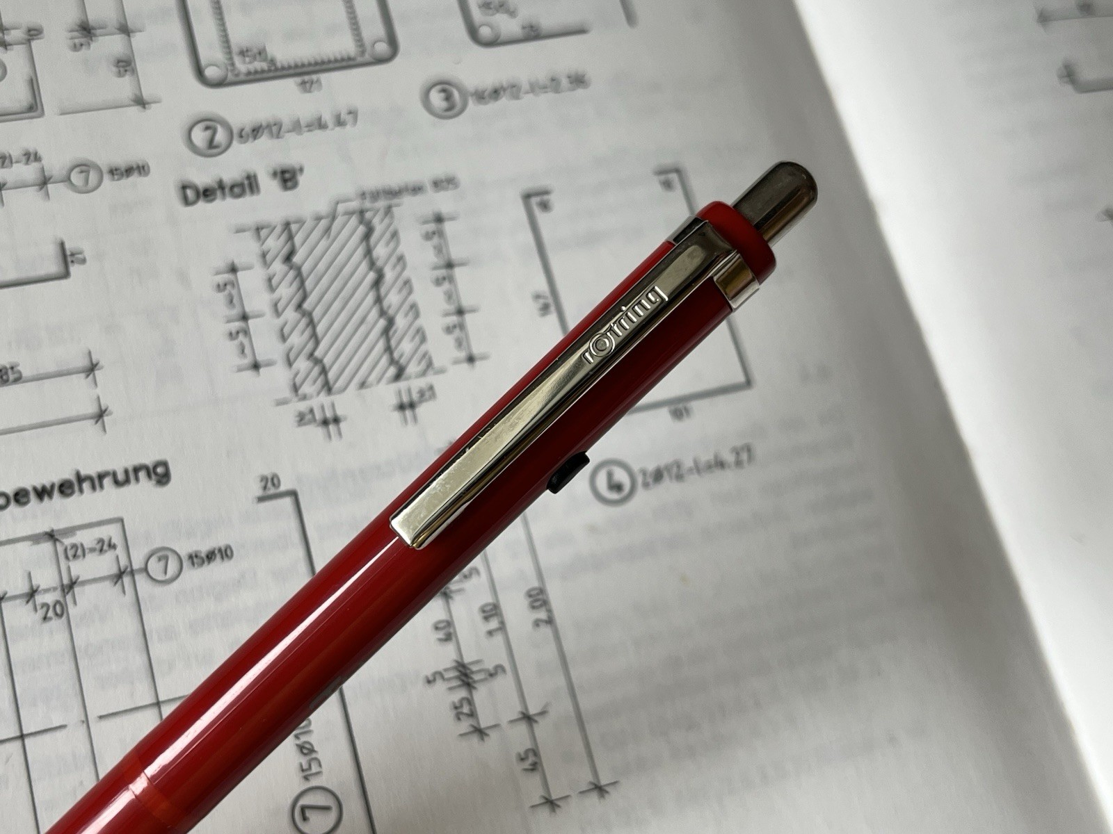 Vintage Mechanical Pencil ROTRING TIKKY DOUBLE PUSH 0,5 : Red : Germany : NOS