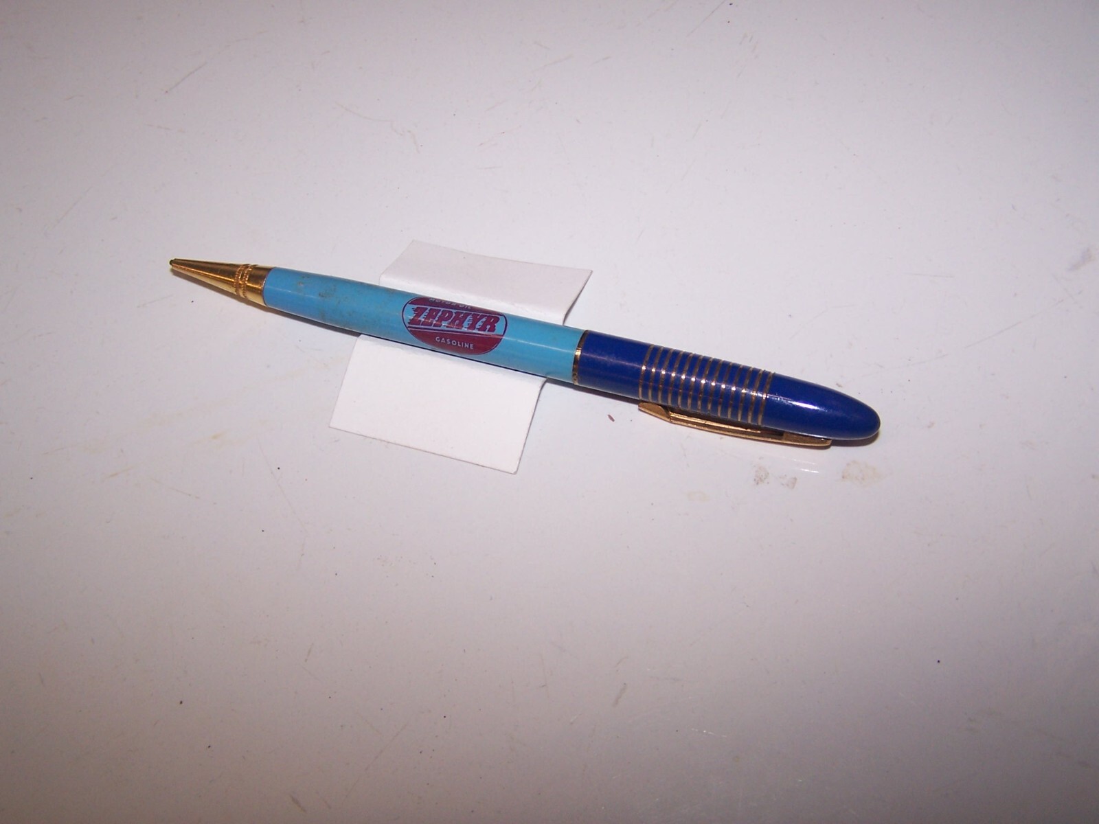 Vintage WEAVER’S SERVICE – ZEPHYR Gas & Oil – Mechanical Pencil BRAZIL INDIANA