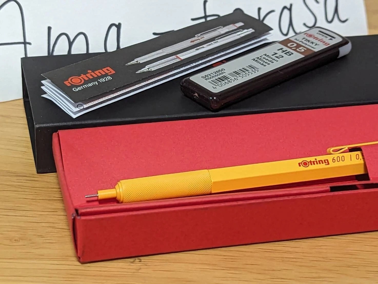 Rotring 600 Loft Limited Color Yellow & Mint Mechanical Pencil 0.5 mm New