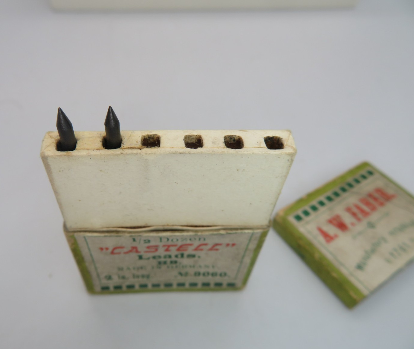 Vintage A.W. Faber Castell Refill Drawing Leads & Box (2 Leads in Box)