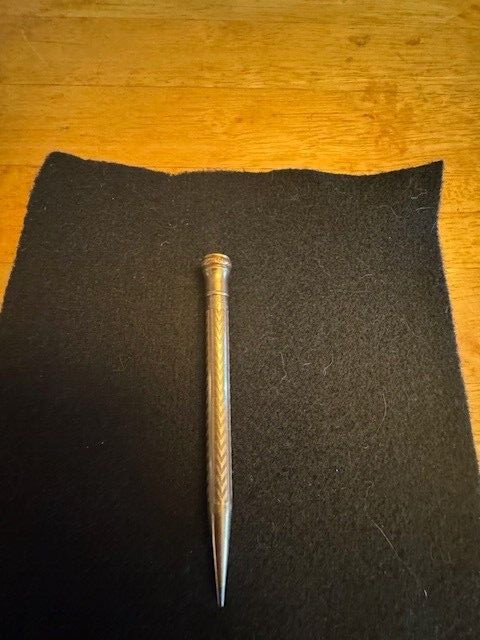Vintage Wahl EverSharp Gold Filled Twist Mechanical Pencil Cascading Pattern-4″